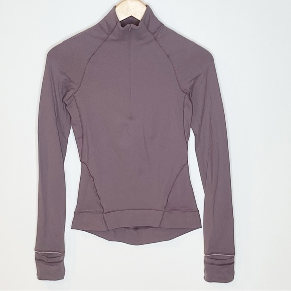 Lululemon Outrun the Elements 1/2 Zip Runnign Top Frosted Mulberry Size 2 - Picture 5 of 13